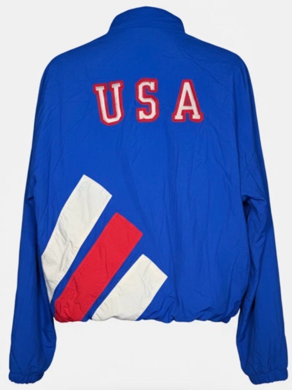 Vintage Adidas US WORLD CUP Team Soccer Track Jacket Windbreaker Blue 1992 Sz: L - Picture 2 of 6